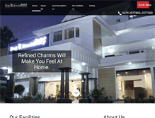 Tablet Screenshot of hotelrajresidency.com